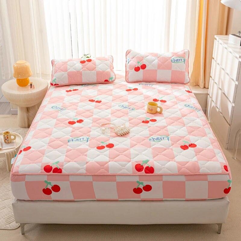 Водонепроницаемая простыня, стеганый наматрасник для всех сезонов, эластичное постельное белье, защитные чехлы для постельного белья 140x200, 160x200