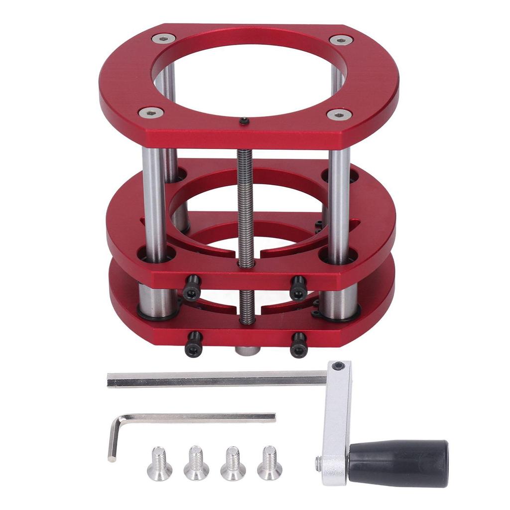 Router Lift Base Aluminum Alloy Stainless Steel 4 Jaw Clamping Router Table Lifting System Base