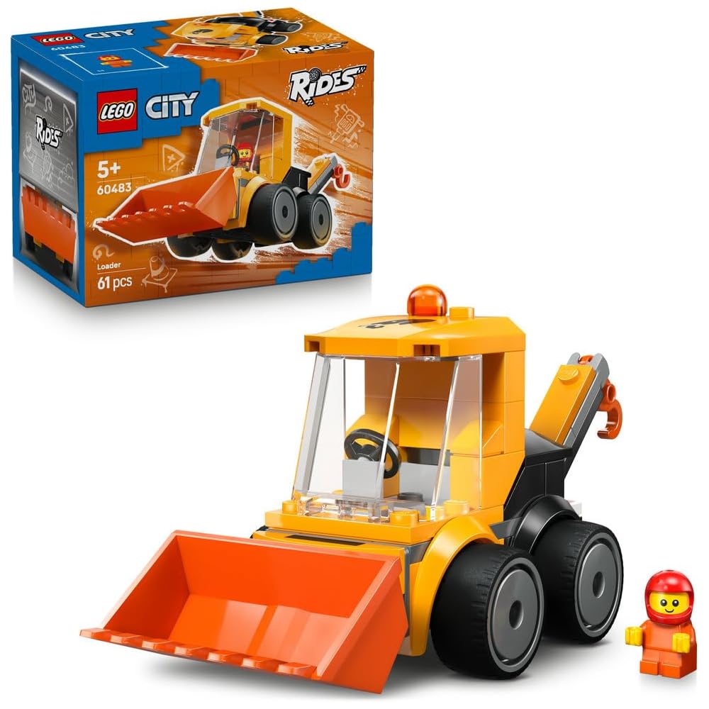 Конструктор LEGO City Колесный погрузчик, Строительные блоки для детей 5-8 лет, Модель транспортного средства