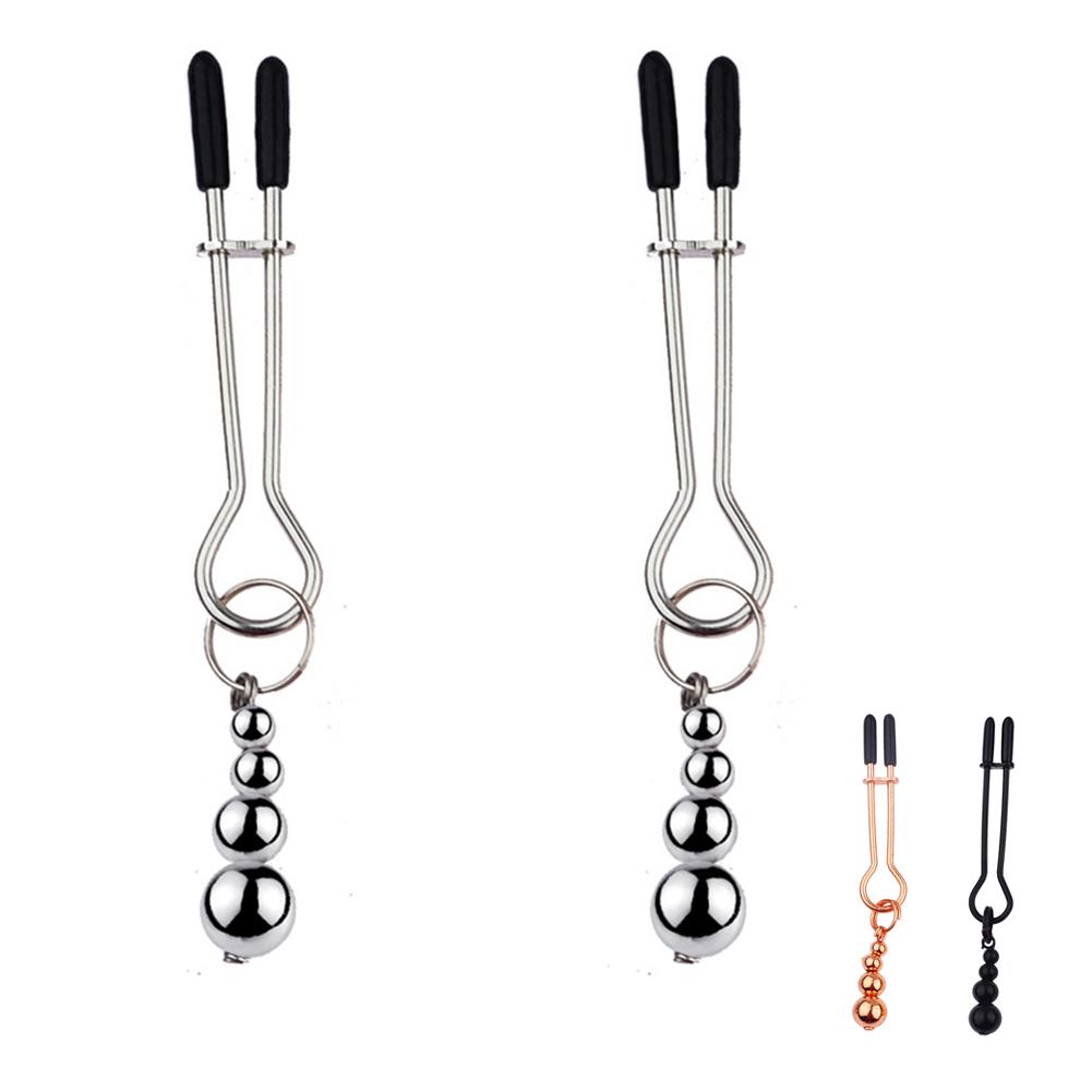 Nipple Clamps Adult Sex Toys with Gourd Weights Non Piercing Breast Clip Body Jewelry Passion Sex Pruducts for Couples