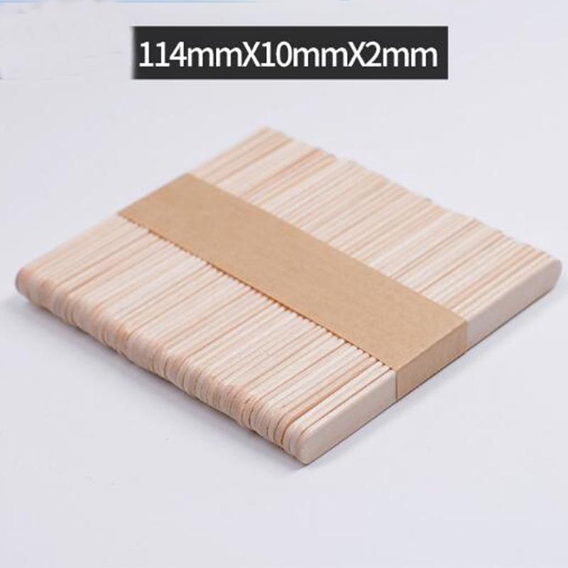 50/100PCS Woman Wooden Body Hair Removal Sticks Wax Waxing Disposable Sticks Beauty Toiletry Kits Wood Tongue Depressor Spatula