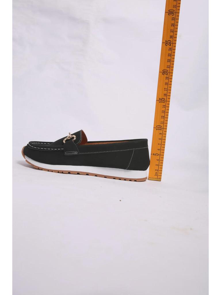 Женские мокасины большого размера с металлической цепочкой на плоской подошве, осень 2024 г.