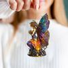 Halloween Pendant Acrylic Witch Fairy Hanging Ornaments Colorful Butterfly Wings Pendant for Car Bag Halloween Decor