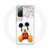 Чехол для Samsung Galaxy S20 FE Микки Маус Цветы Сердечки