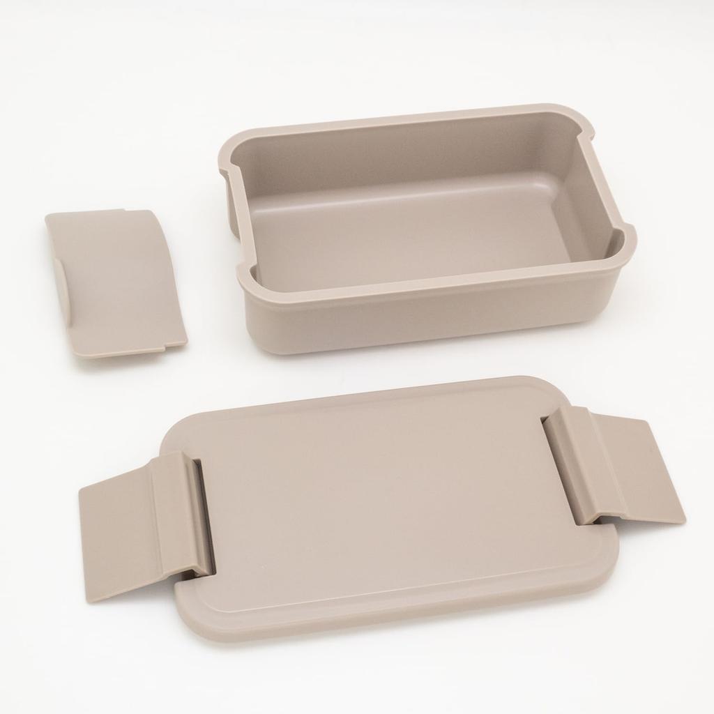 OSK Comfortable Lunch Box Mocha 550ml (with dividers) PC-550D