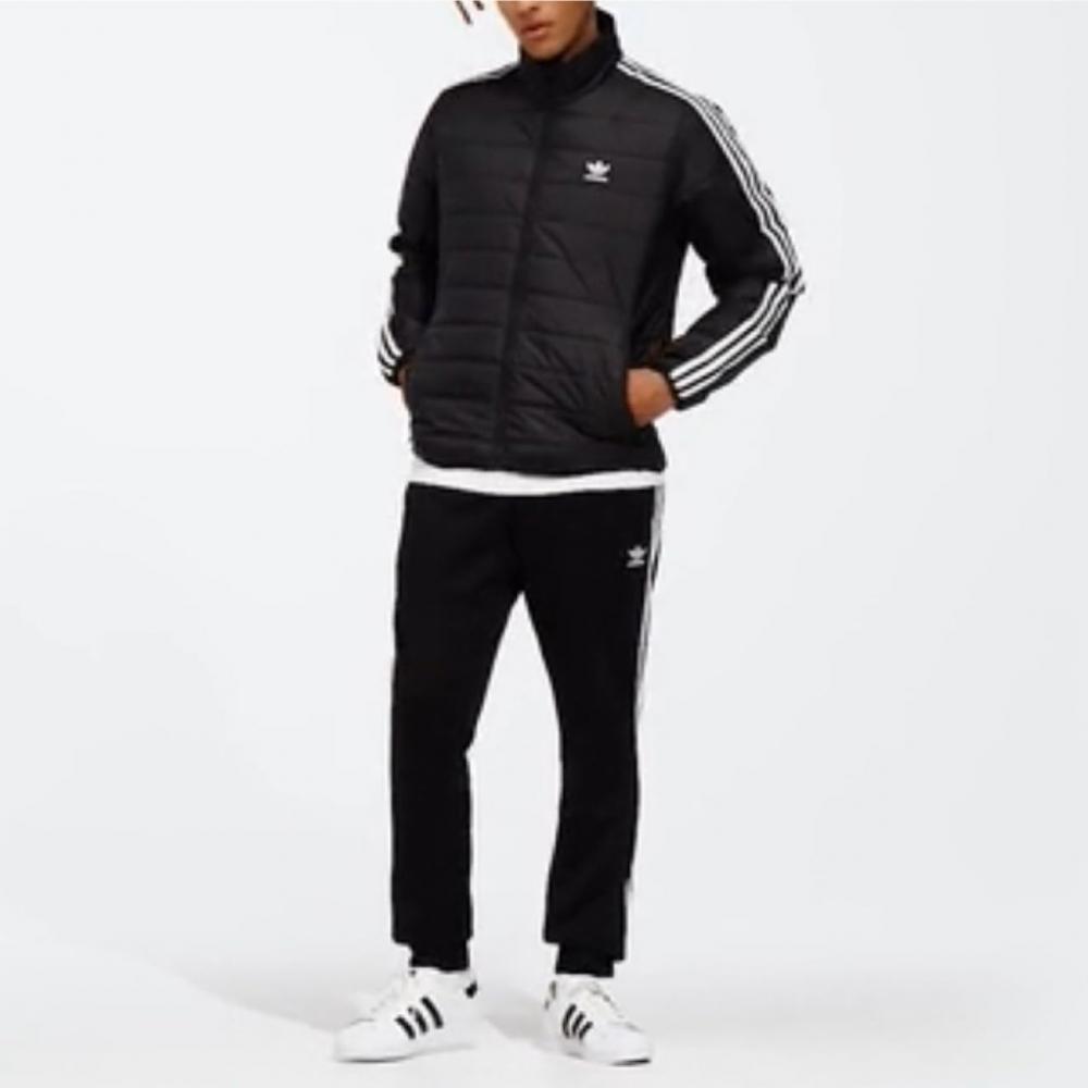 adidas OriginalS Утепленная пуховая куртка с воротником-стойкой Мужская S M Грудь 89 92 см