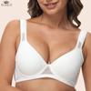 Женский бюстгальтер с чашками большого размера, бюстгальтер с чашками DEF и расширенными бретелями, нижнее белье без вкладышей