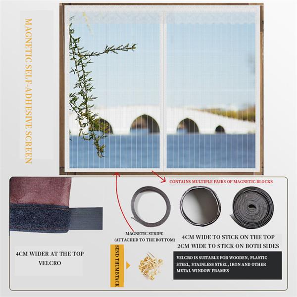 Фолио магнитная оконная сетка для дома, противомоскитная занавеска, тюль, летняя невидимая съемная моющаяся сетка для экрана