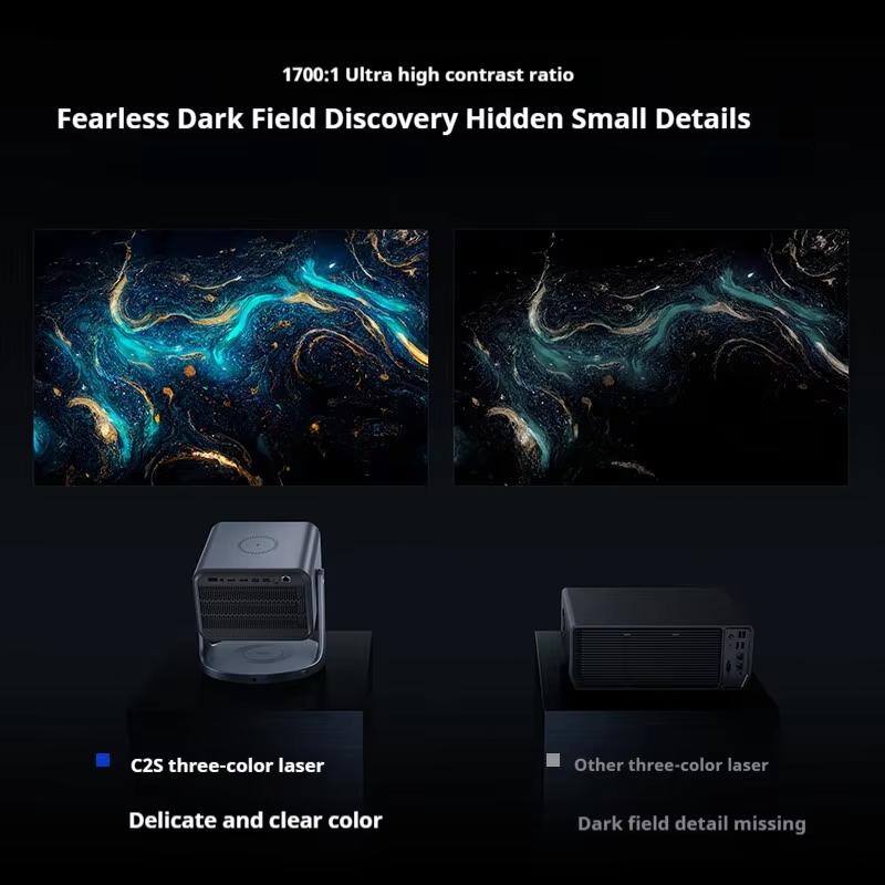 Hisense Vidda C2S 4K UHD тройной лазерный проектор RGB для домашнего кинотеатра 3840x2160 Видео 3D-проектор Hisense 4k проектор C2S