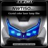 Для Honda NWT150 nwt150 2025 защитная пленка на фары сотовая лазерная наклейка затемненная черная пленка на задние фонари модифицированные аксессуары