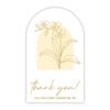 50PCS Commodity Packaging Thanks Decals Floral Pattern Flower Sealing Labels  Party