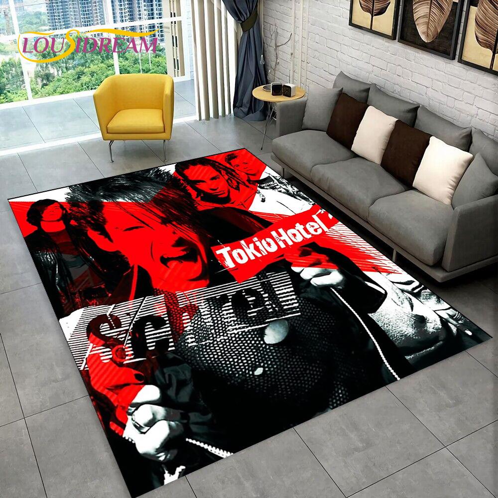 Tokio Hotel Рок-группа Билл Каулитц Ковер Коврик для дома Гостиная Спальня Диван Придверный коврик Декор, детский ковер Нескользящий коврик для пола