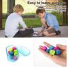 Yousheng 1 Set Korean Traditional Stone Catching Game with Storage Box Hand-Eye Coordination Folk Jacks Stone Kids Adults Pebble Grabbing Toy
