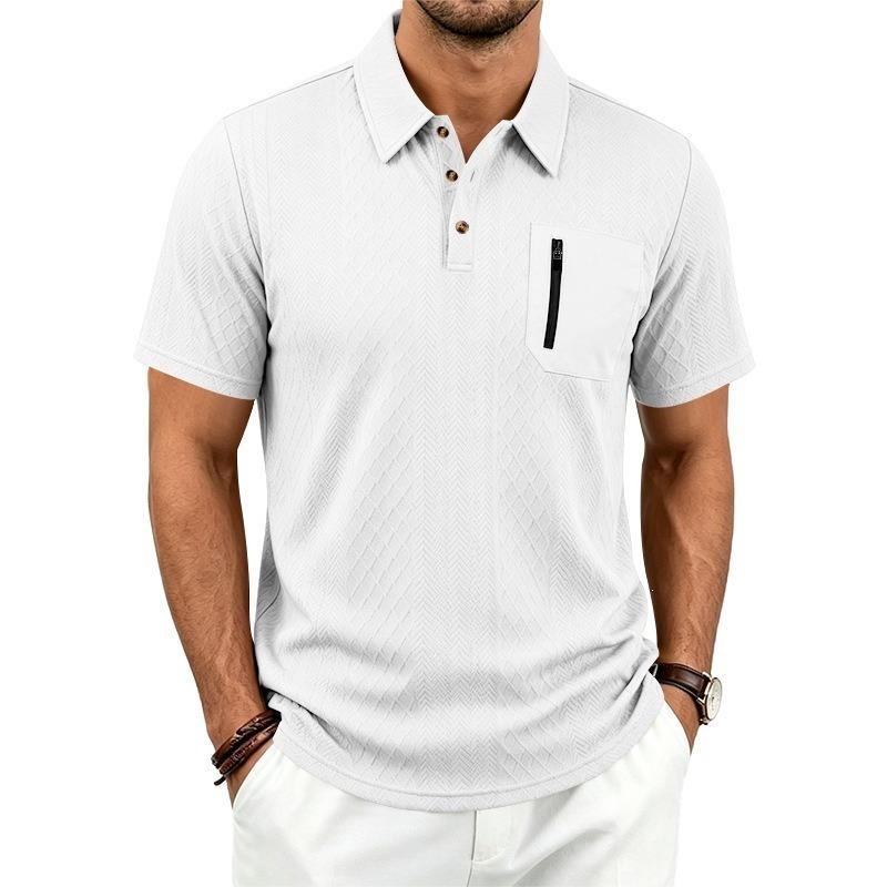 Men S Summer Relaxed Fit Short Sleeve Polo Shirt