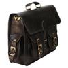 Новый мужской винтажный черный рюкзак из козьей кожи в стиле ретро, ​​портфель для ноутбука, сумка