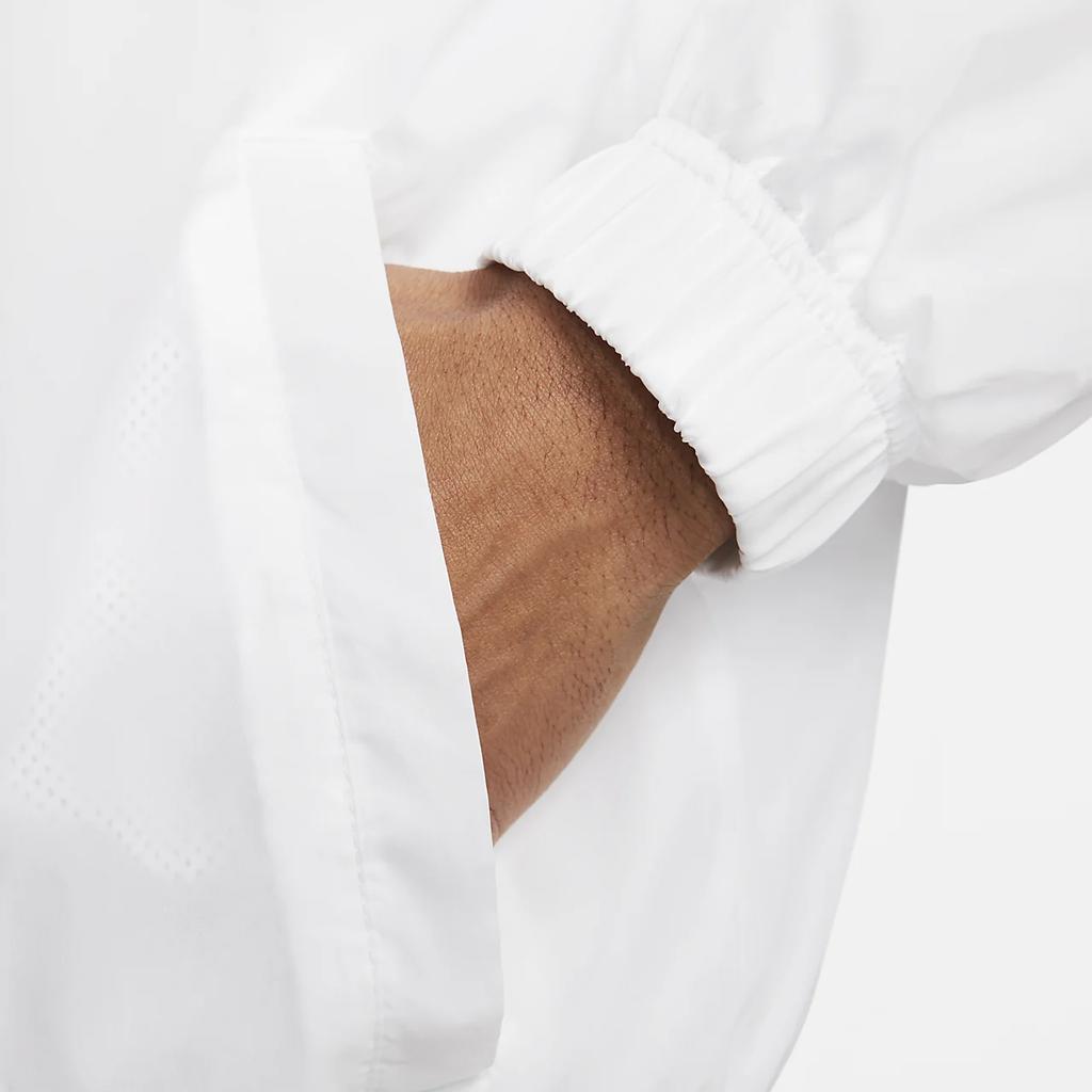 Nike Однотонная куртка на молнии с логотипом и капюшоном Мужские куртки белые DQ4910-100