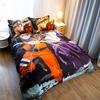Naruto Comic Pattern Bedding Set Duvet Cover And Pillowcases Soft Lightweight For Students