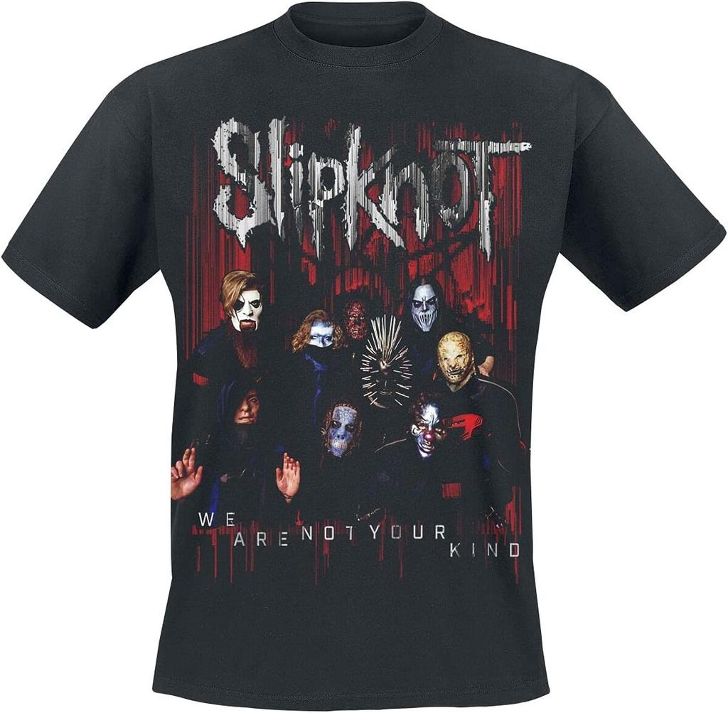 Фото группы Slipknot Мужская футболка Черная мерч группы, Группы