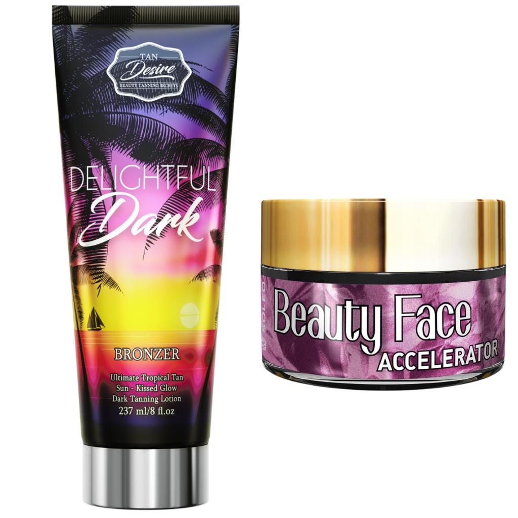 Tan Desire Delightful Dark + Beauty Face Jar