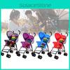 Stroller Kids Ultra Lightweight Foldable Convertible Seat One Rotation Button