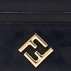 Fendi FF Logo Six Slot Calfskin Card Holder Women Card Holder Black 8M0445-ALWA-F0KUR