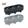 Multi-use Silicone Mold Tennis Ball Ice Cube Tray 3-Cavity for Whiskey BPA-free Maker Cocktails Slow-Melting Large Spheres Creative Gift Sports Fans