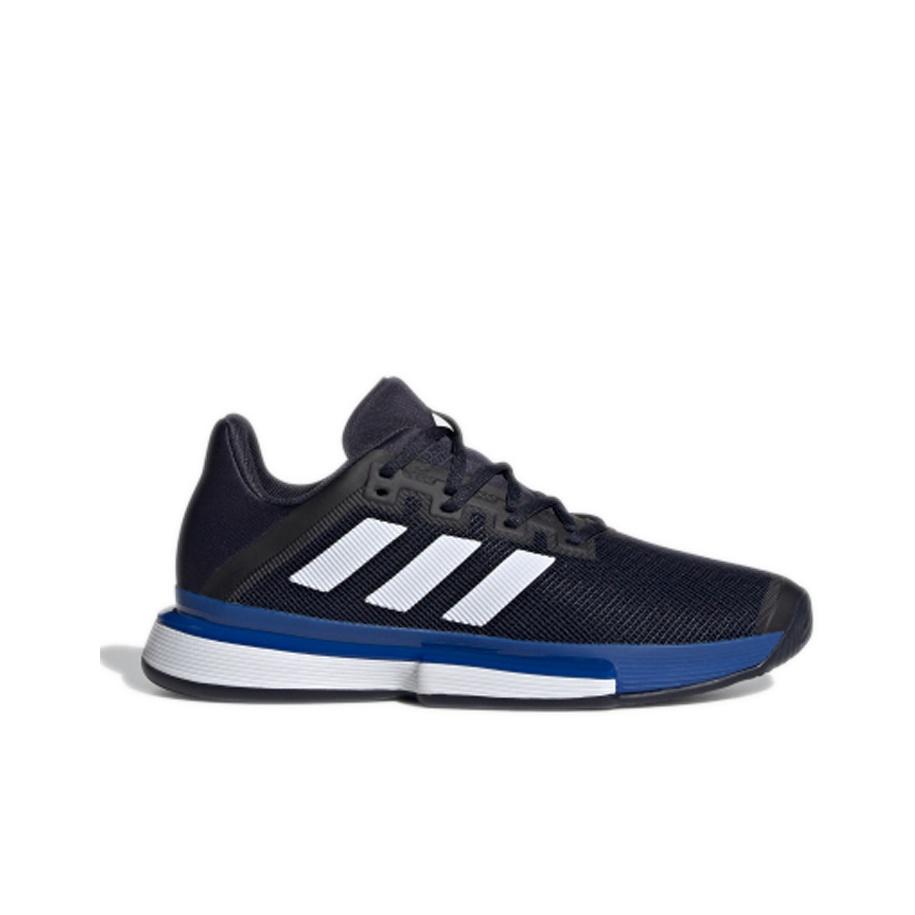 Adidas Solematch Bounce Breathable Lightweight Low Top Running Shoes Unisex sneakers Black Blue EF2440