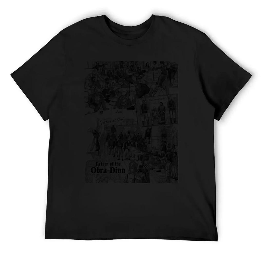 Return of the Obra Dinn Футболка аниме одежда Персонализированная футболка рубашки графические футболки эстетичная одежда мужская футболка