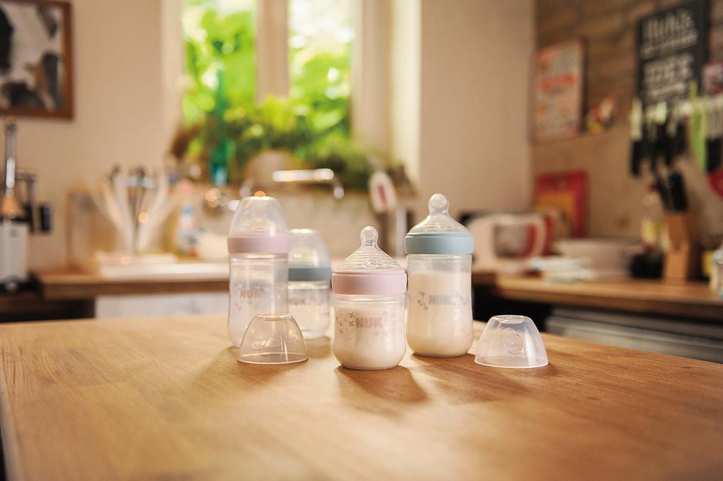 NUK Nature Sense Baby Bottle (Polypropylene) 260mlPink FDNK40742302 Pink 1 Bottle (x 1) For Ages 0 Months and Up