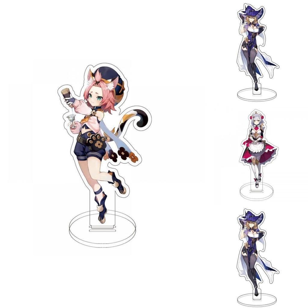 Изысканная акриловая подставка-фигурка Genshin Impact с Клии, Кэ Цин, Гань Юй для настольной демонстрации