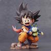 10cm/3.94in Anime Dragon Ball Childhood Little Goku Hugs Puer Action Figures Pvc Desktop Ornamen Collection Model Toys Gifts Round Sensory Compression