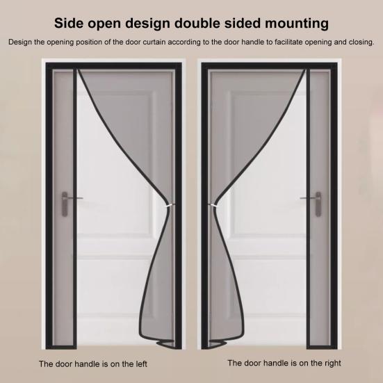 Магнитная противомоскитная дверная занавеска, защита от насекомых, дверная ширма, автоматическое закрытие, хорошая вентиляция, сильные магниты