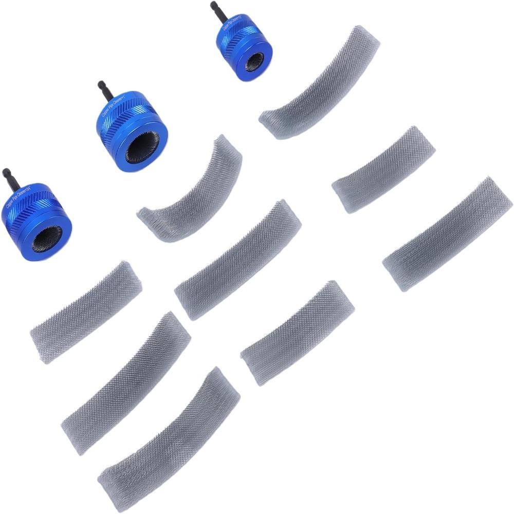 Fits 1/2 Inch Pipe Spiral Cleaners Fits 3/4 Inch Pipe Drill Attachment Brush  Oxide Removal