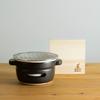 Kamoshika Douguten Tabletop Stove, Ceramic Charcoal Stove, Round, Small, Compact, Made in Japan, Black