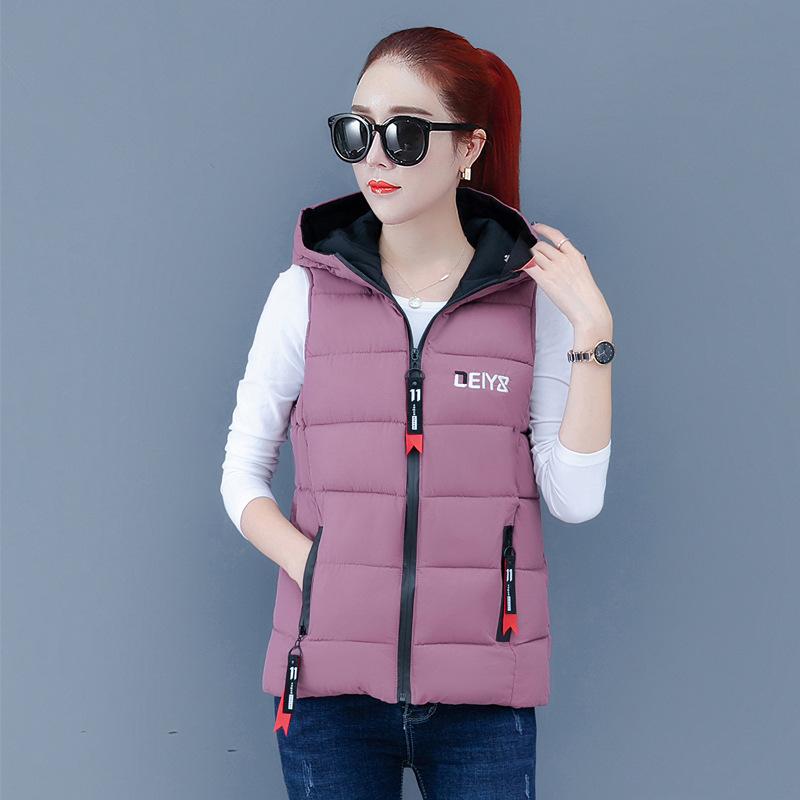 Down Cotton Vest Women Short Jacket Outer Wear Autumn Winter Fashion All-Match Plus Size Waistcoat Vests Woman