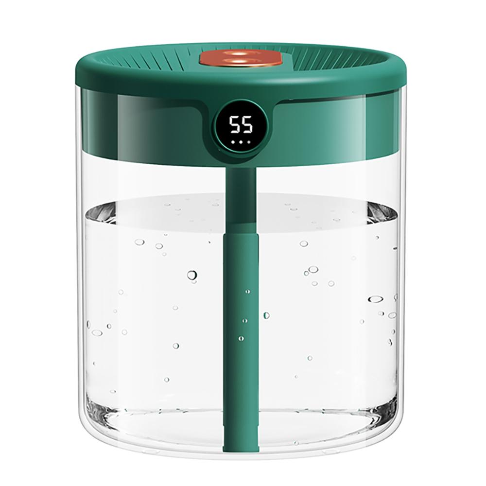 1 Pcs Air Humidifier 2L Large Capacity Double Nozzle, with LCD Humidity Display Fragrant Essential Oil Diffuser HMM CDN
