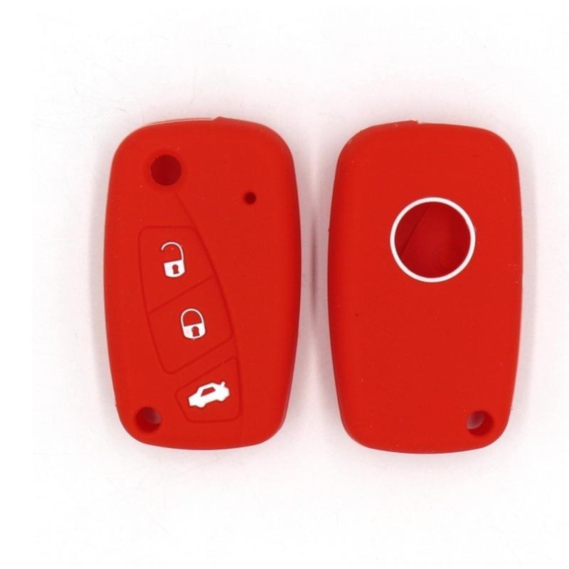 Экологичный силиконовый чехол для пульта дистанционного управления Fiat: ударопрочный, устойчивый к падениям чехол для автомобильных ключей. Популярный товар!