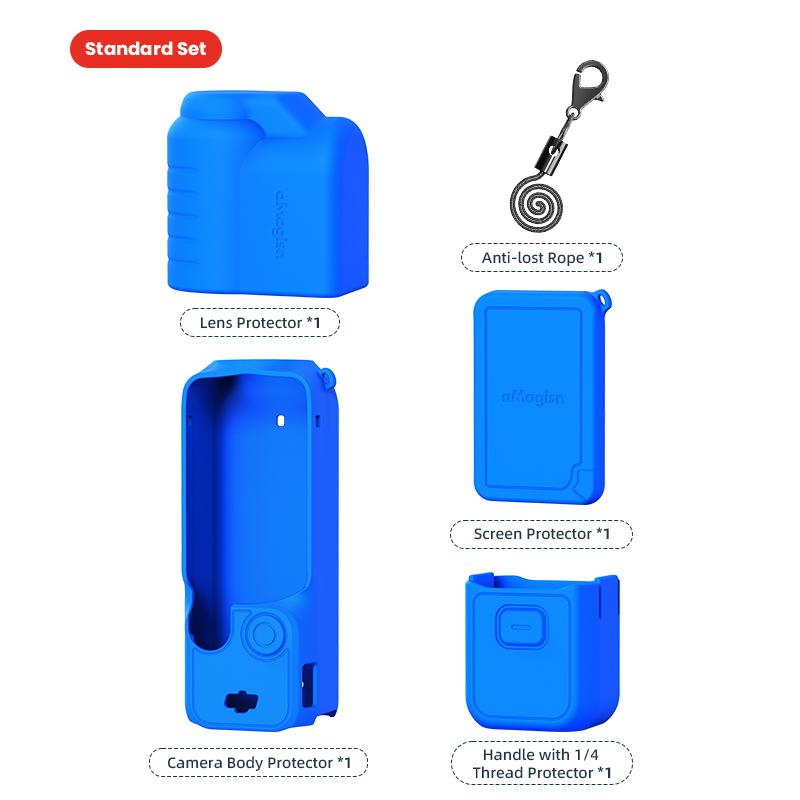 Silicone Case for DJI Osmo Pocket 3 Gimbal Camera Quick Release Anti-Scratch Handle Soft Protective Case Anti-bump Cover