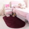 Bedroom Decoration Anti-Slip Home Oval Fluffy Soft Plush Carpet Floor Mat Area Rugs Bedside Shaggy