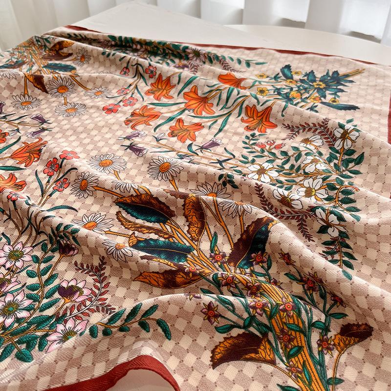 Fashion Hair Scarf for Women Lightweight Silk Feeling Head Scarves Square