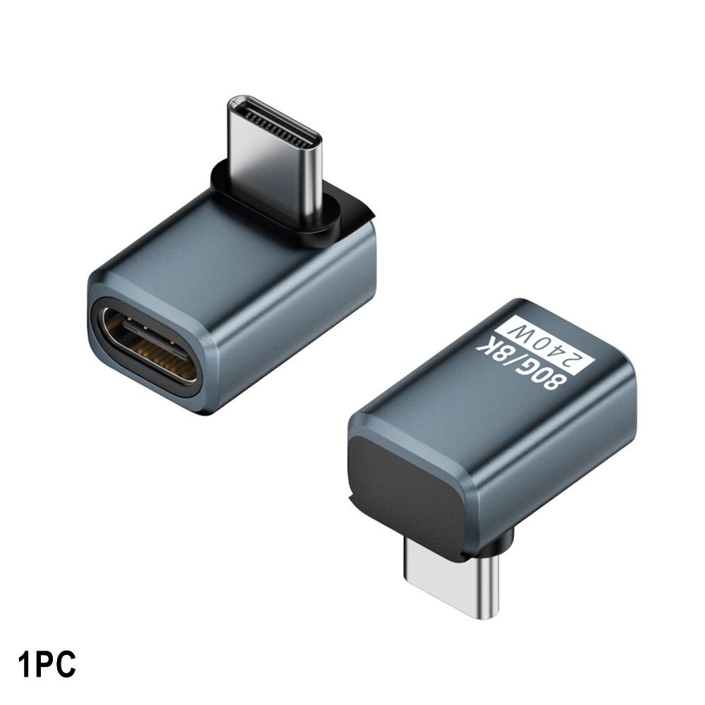 240 Вт Type-C Конвертер 80 Гбит/с 8K 60 Гц USB4 Адаптер Передача Данных Штекер на Розетку USB-C Удлинительный Разъем Мобильный Телефон