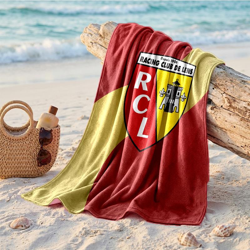 Пляжное полотенце из микрофибры с принтом Lens FC, быстросохнущее, впитывающее, большого размера, для пляжа, плавания, путешествий