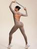 Cross-Border Hot-Selling Moisture-Wicking Breathable Seamless Backless High-Elasticity Tight-Fit Yoga Jumpsuit