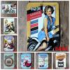Custom Retro Pin-up Girl Car Repair Shop Tin Sign