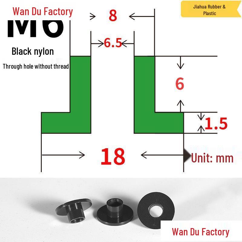 T-Shaped Nylon Insulating Bushing Spacer for M3-M35 Threads