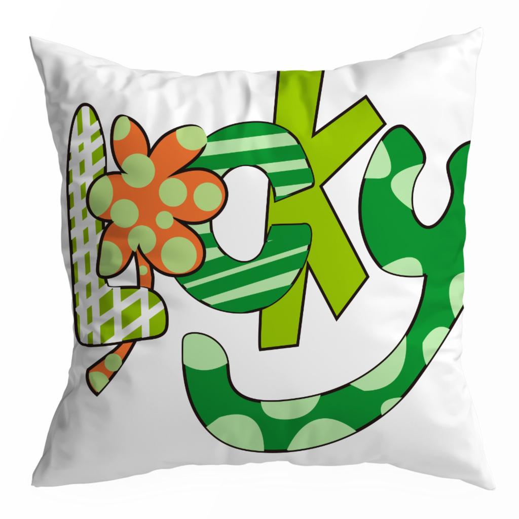 Улица. Льняной чехол ко Дню Святого Патрика, декоративный чехол для подушки в честь ирландского праздника