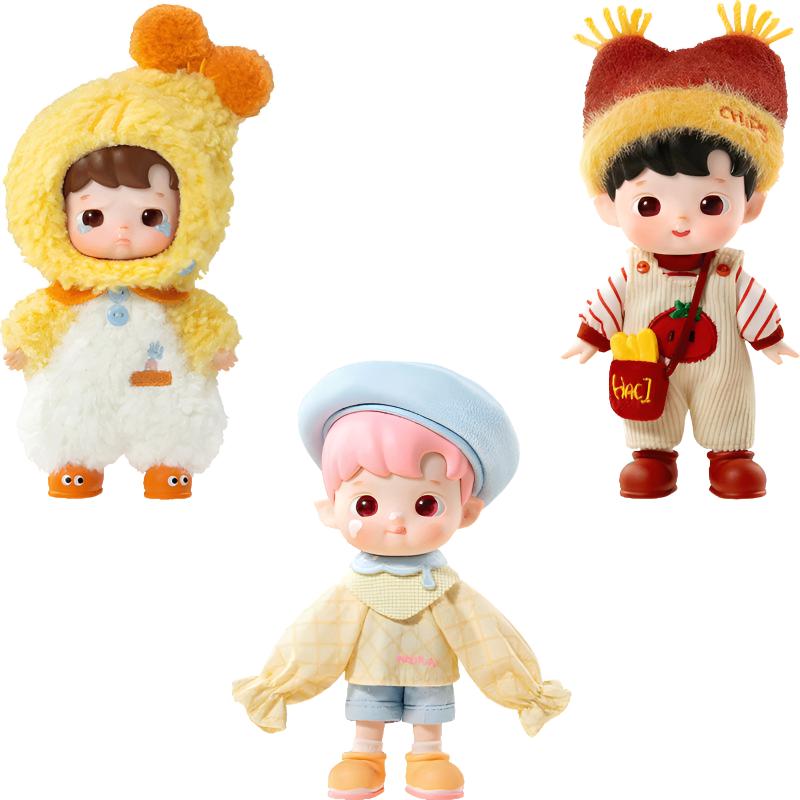 POP MART Hacipupu Little Gluttony Collection 1/12 Action Doll Mystery Boxes Single Mystery Box/Full Box 3 Pcs PPMT-2511-0027