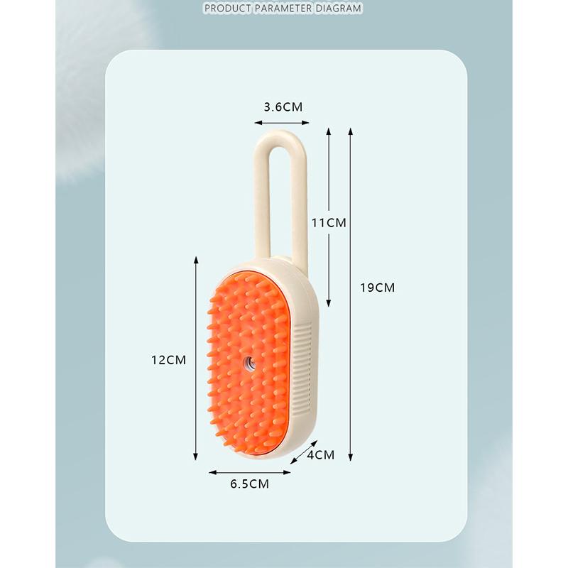 Pet Grooming Folding Floating Hair Brush Comb Pet Cleaning Supplies Rechargeable Massage Brush Rotatable Cat  Dog Multi-functional Spray  Accessories