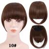 Fringe Bangs Synthetic Hair Extensions Clip In Bangs 6 Inch Short Straight Hairpiece Front Neat Bang Two Side Blonde
