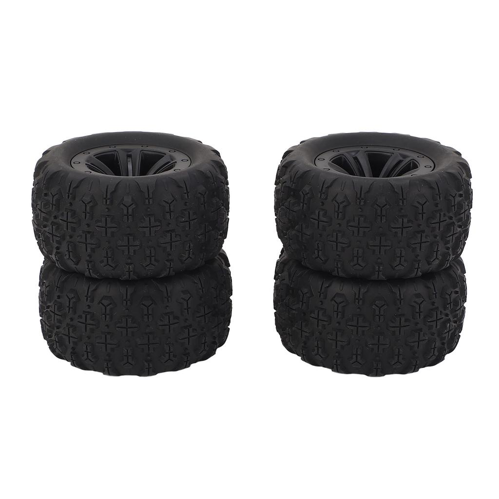 4 Pcs RC Wheel Tire Superior Handling Enhanced Control Abrasion Resistant Rubber Wheel Tyre for WLTO